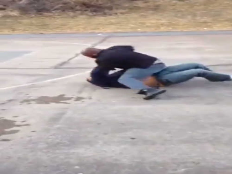 Black Dude Gets Knocked Out In The Hood!