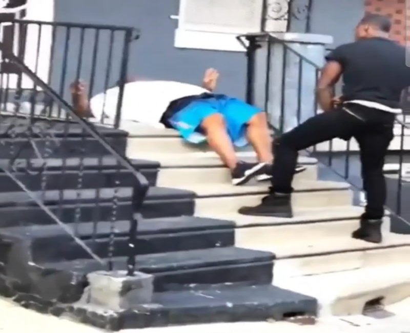 SLAP KO: Philly Dude Slaps OG On His Front Porch For Talking Sh*t!
